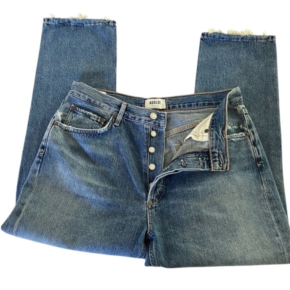 ✨ Agolde 90’s Pinch Waist High‑Rise Straight Leg Jeans – Women’s Size 30 - Picture 1 of 7